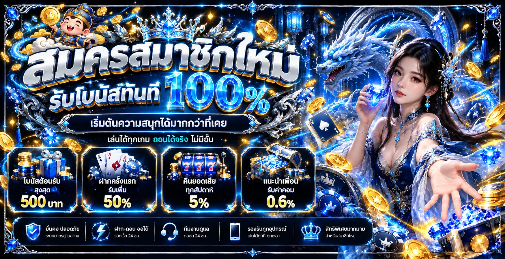 แบนเนอร์สล็อตออนไลน์ Crystal69 สำหรับสมาชิกใหม่